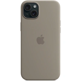 Силиконовый чехол Apple MagSafe для iPhone 15 Plus Clay