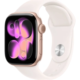 Смарт-часы Apple Watch Series 11 46mm Rose Gold Aluminium Case with Light Blush Sport Band M/L