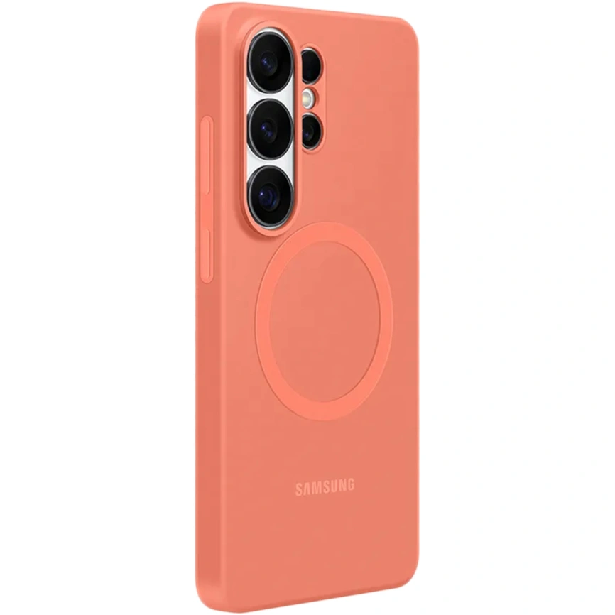 Чехол Samsung Silicone Magnet Case для Samsung Galaxy S26 Ultra Coralred фото 3