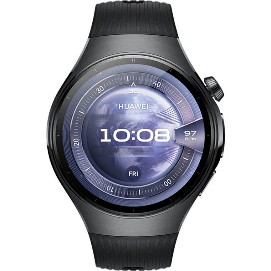 Смарт-часы Huawei Watch 5 46mm Black Fluoroelastomer (55020EVN) фото 2