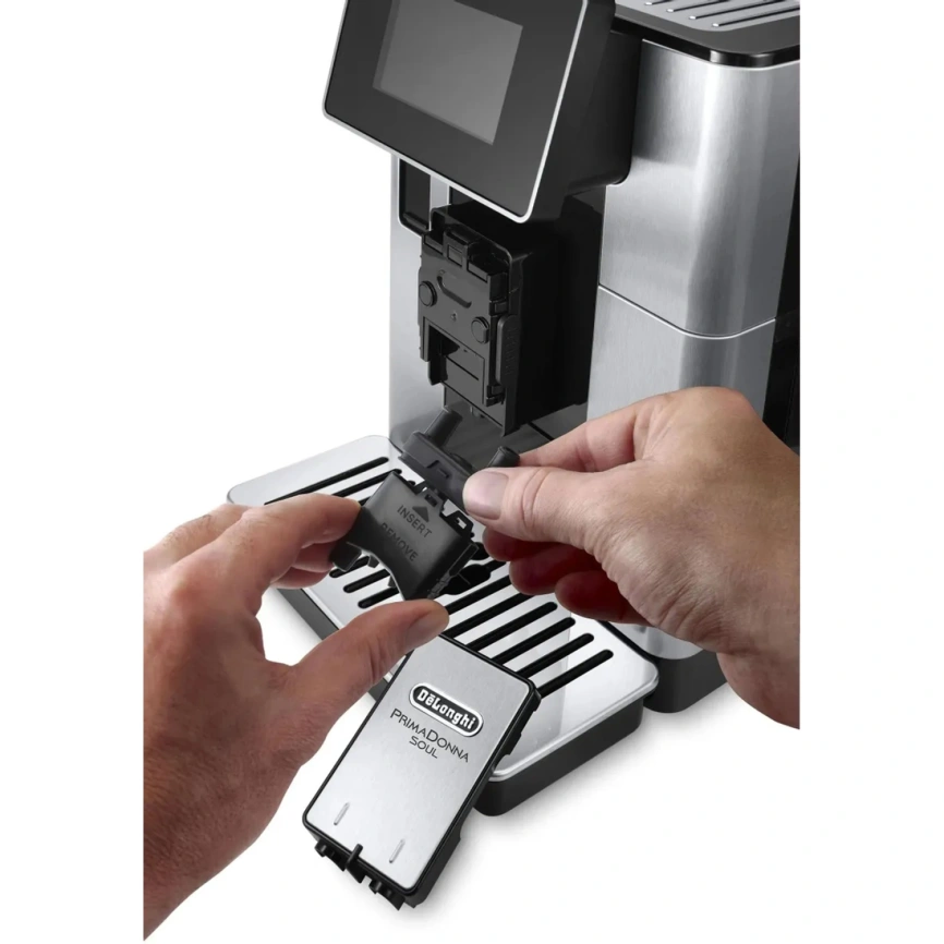 Кофемашина DeLonghi PrimaDonna Soul ECAM610.74.MB Metallic/Black фото 4
