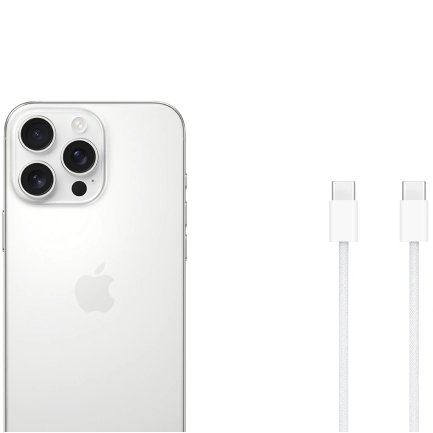 Смартфон Apple iPhone 16 Pro Max 512Gb eSim White Titanium фото 5