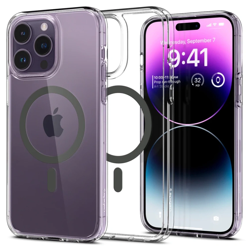 Чехол Spigen Ultra Hybrid MagFit для iPhone 14 Pro Max (ACS04826) Graphite фото 1