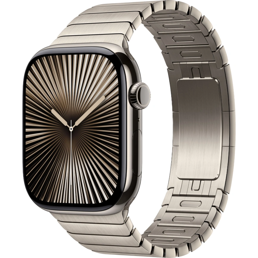 Смарт-часы Apple Watch Series 10 42mm Natural Titanium Case with Natural Link Bracelet фото 1