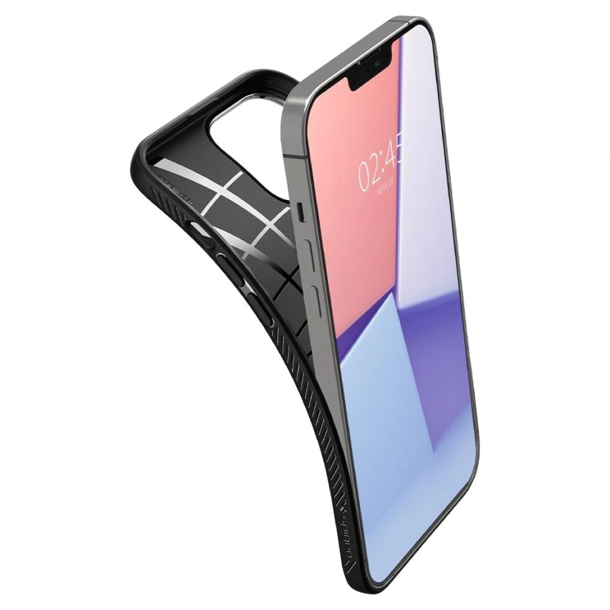 Чехол Spigen Liquid Air для iPhone 13 Pro (ACS03258) Matte Black фото 10