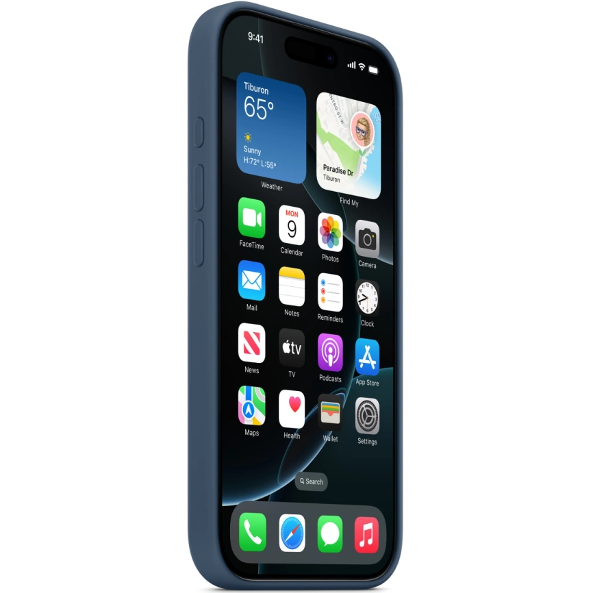 Чехол Apple Silicone Case with MagSafe для iPhone 16 Pro Max Denim фото 2