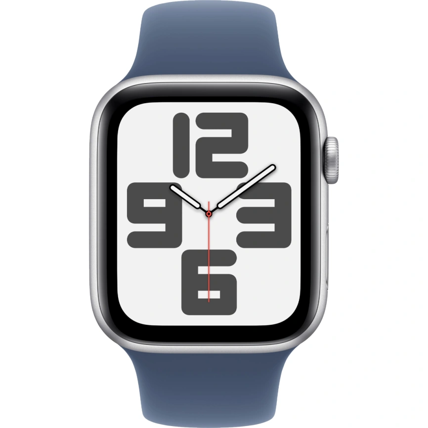 Смарт-часы Apple Watch SE (2024) 44mm Silver Aluminium Case with Denim Sport Band S/M (MXEQ3) фото 3