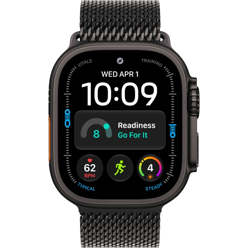 Смарт-часы Apple Watch Ultra 4 (2026) 49mm Black Titanium Case with Black Titanium Milanese Loop M фото 3