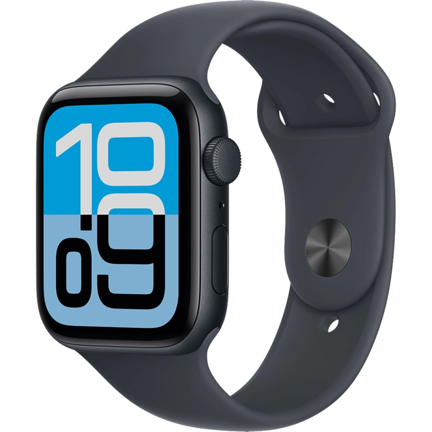 Смарт-часы Apple Watch SE (2025) 44mm Midnight Aluminum Midnight Sport Band S/M фото 1